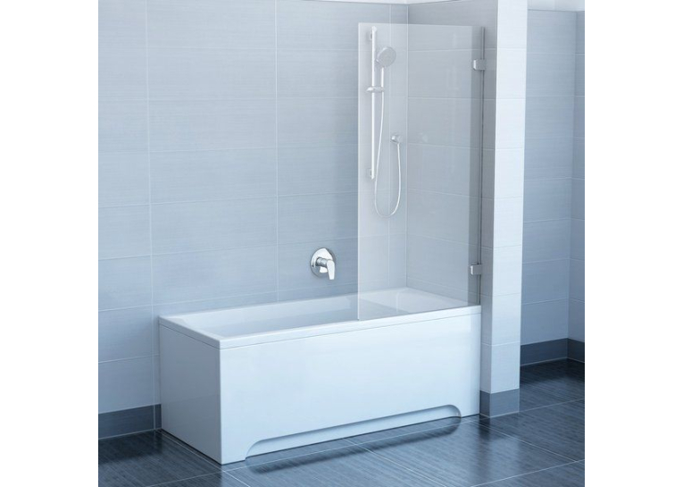 Шторка для ванни Ravak BVS1-80 TRANSPARENT хром, 7U840A00Z1