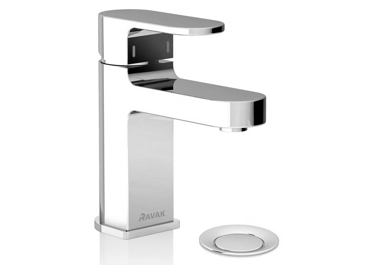Змішувач для умивальника з відкриванням стоку Ravak Chrome CR 011.00, X070053