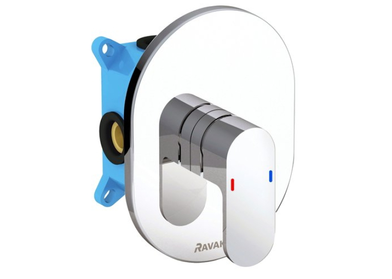 Змішувач прихованого монтажу без перемикача R-box Ravak Chrome CR 066.00, X070057