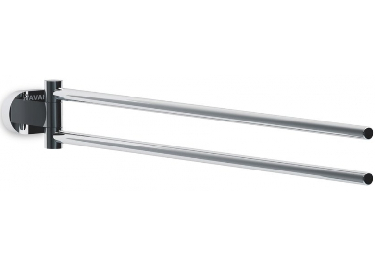  Подвійний тримач для рушників, поворотний, Ravak CHROME, X07P319