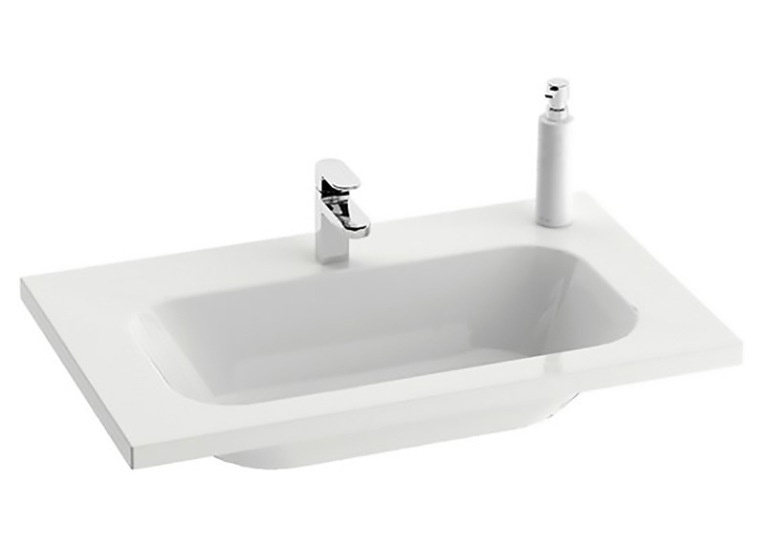 Раковина меблева Ravak CHROME 600, 60x49 см, із прихованим переливом, XJG01260000