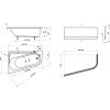  Ванна акрилова Ravak CHROME 160х105 см L CA51000000