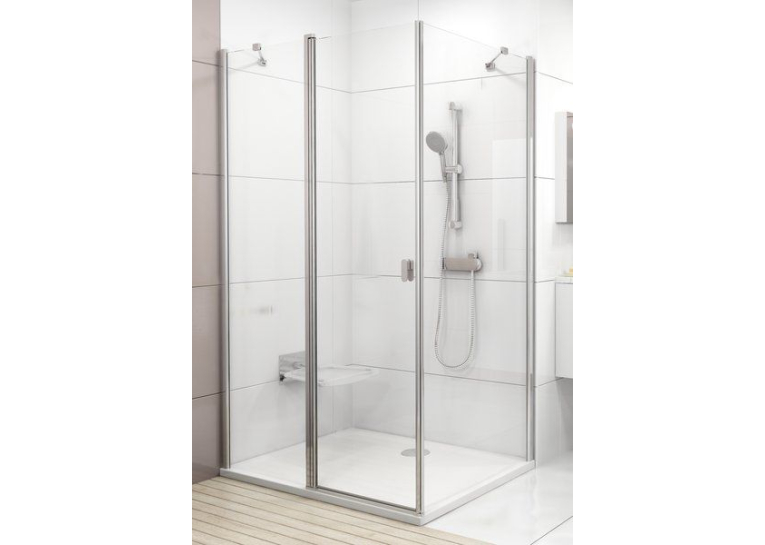 Стінка для душової кабінки Ravak CHROME CPS - 100 Transparent, полірований алюміній, скло, 9QVA0C