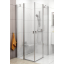 Душова штора Ravak CHROME CRV 2 - 100 Transparent, полірований алюміній, безпечне скло, 1QVA0C