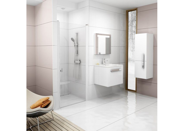 Душові двері Ravak CHROME CSD 1 - 90 Transparent, полірований алюміній, безпечне скло, 0QV70C0