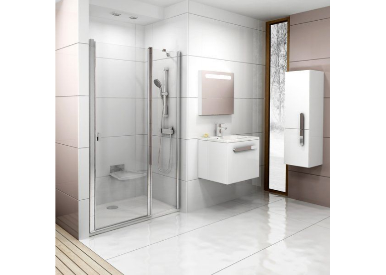 Душові двері Ravak CHROME CSD 2 - 100 Transparent, полірований алюміній, безпечне скло, 0QVACC00Z1