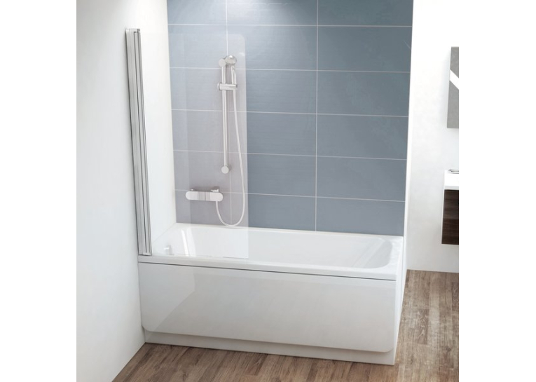 Шторка для ванны Ravak CVS1 - 80 L TRANSPARENT белый профиль, 7QL40100Z1