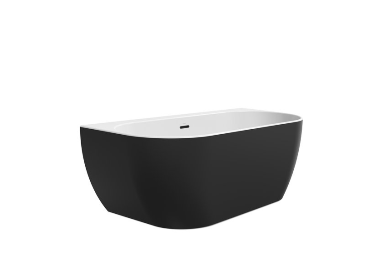 Ванна акриловая Ravak FREEDOM W 166х80 см черная XC00100027