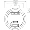 Зеркало Ravak ORBIT I 500 с LED подсветкой