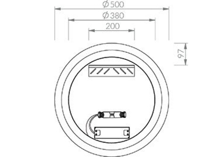 Зеркало Ravak ORBIT I 500 с LED подсветкой