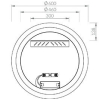  Дзеркало Ravak ORBIT I 600 з LED підсвічуванням