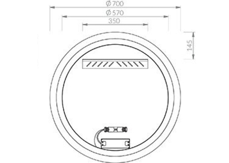  Дзеркало Ravak ORBIT I 700 з LED підсвічуванням