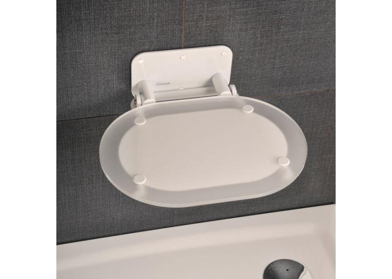  Сидіння для душу Ravak OVO CHROME CLEAR/WHITE, B8F0000028