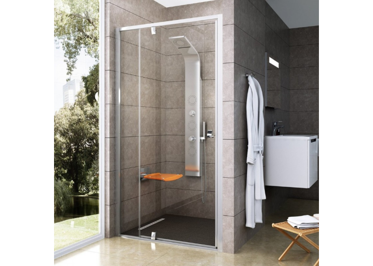 Душові двері Ravak PIVOT PDOP 2 - 100 Transparent, полірований алюміній, безпечне скло, 03GA0C00Z1