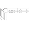 Душові двері Ravak PIVOT PDOP 1 - 90 Transparent, білий профіль, безпечне скло, 03G70100Z1