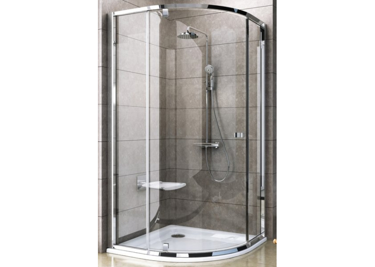  Кутова душова кабіна Ravak PIVOT PSKK 3 - 90 Transparent, скло, полірований алюміній, 37677C00Z1