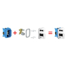 Вмонтированый механизм Ravak R-box RB 070.50, X070052