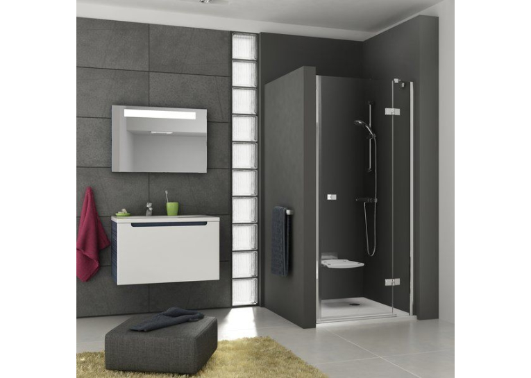 Душові двері Ravak SMARTLINE SMSD 2 - 100 AR Transparent, безпечне скло, хром, 0SPAAA00Z1
