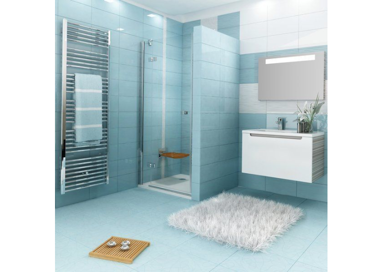 Душові двері Ravak SMARTLINE SMSD 2 - 120 BL Transparent, безпечне скло, хром, 0SLGBA00Z1