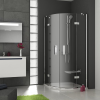 Душевая штора Ravak SMARTLINE SMSKK 4 - 90 Transparent, безопасное стекло, профиль хром, 3S277A00Y1