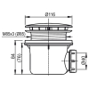 Сифон для піддону Ravak STANDART 90, X01314