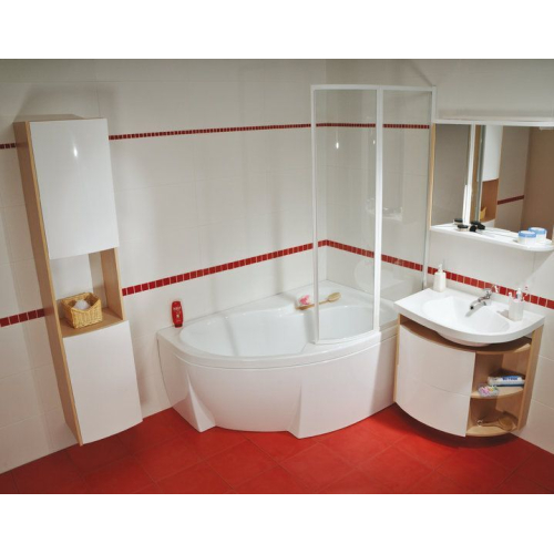 Шторка для ванны Ravak VSK2 ROSA - 150 R Transparent, 76P80100Z1