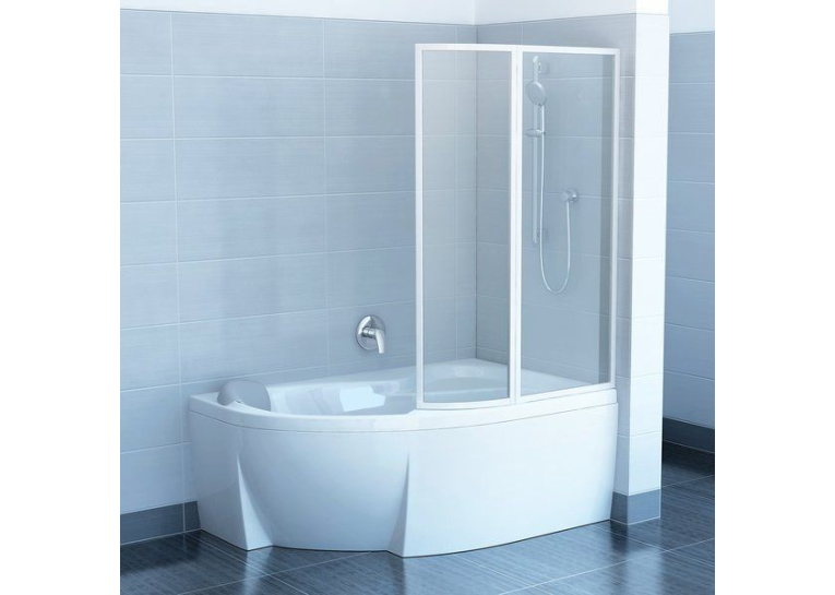 Шторка для ванни Ravak VSK2 ROSA-150 R Transparent, 76P80100Z1