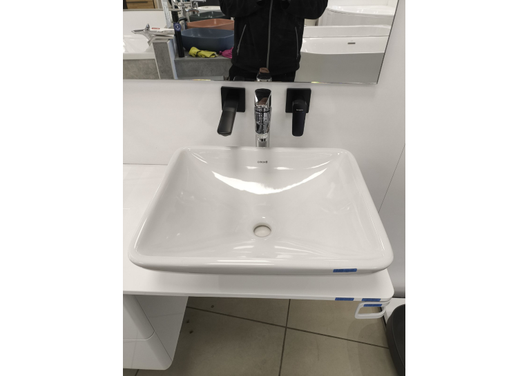 Комплект Мебели Ravak Balance SD 120 см: Тумбочка со столешницей  + Умывальник + Смеситель + Зеркало + Крепление для столешницы +  Полотенцедержатель X000001367K