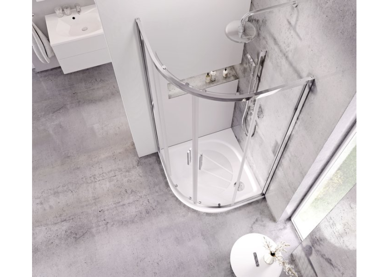 Душевой уголок Ravak BLIX Slim BLSCP4-90, полиров. алюминий + TRANSPARENT, X3BM70C00Z1