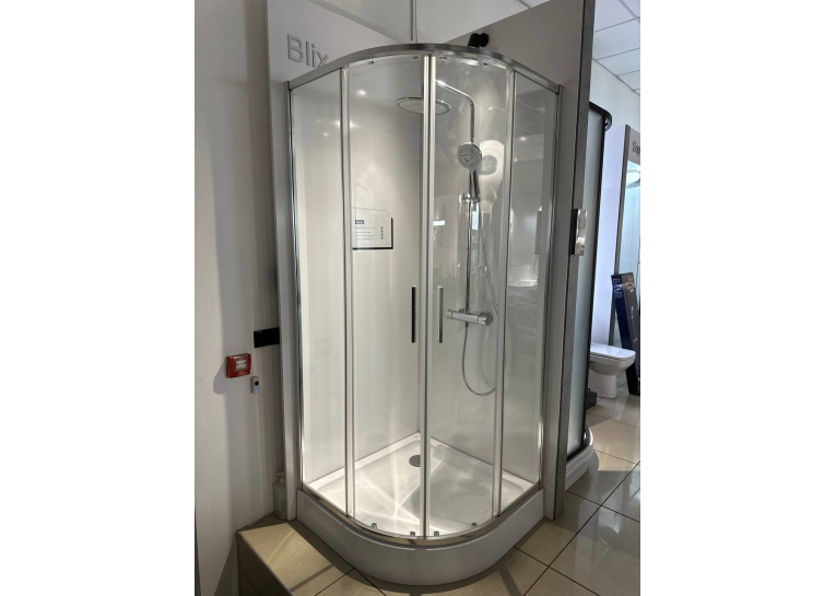 Душевой уголок Ravak BLIX Slim BLSCP4-90, полиров. алюминий + TRANSPARENT, X3BM70C00Z1