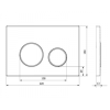  Клавіша змиву Ravak CIRCLE хром GPX2240110