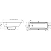 Ванна акрилова прямокутна Ravak Classic II 120x70 CC11000000