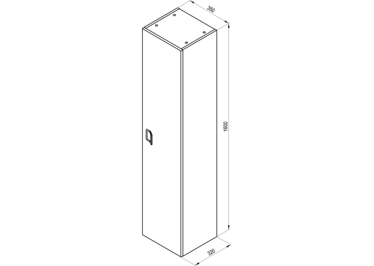 Пенал Ravak SB Comfort 350 X000001383