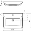 Умивальник Ravak Comfort 60x46 білий (XJX01260001)