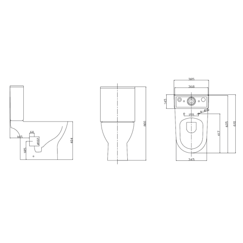 Унітаз компакт Ravak WC CONCEPT SLIM Combi RimOff  із сидінням дюропласт soft-close, RKUM100010