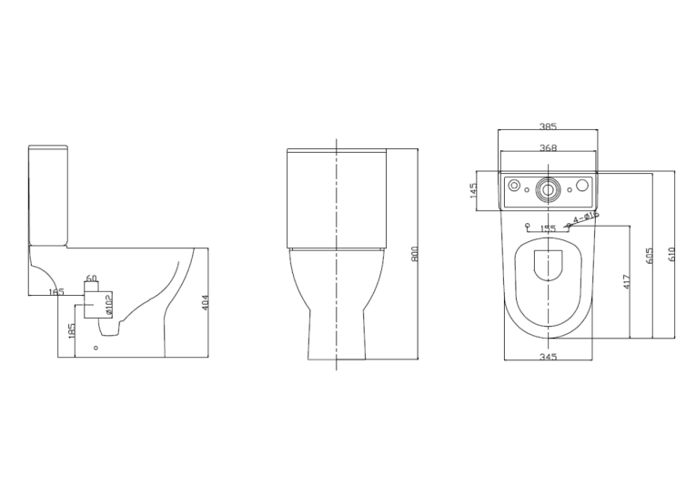  Унітаз компакт Ravak WC CONCEPT SLIM Combi RimOff із сидінням дюропласт soft-close, RKUM100010