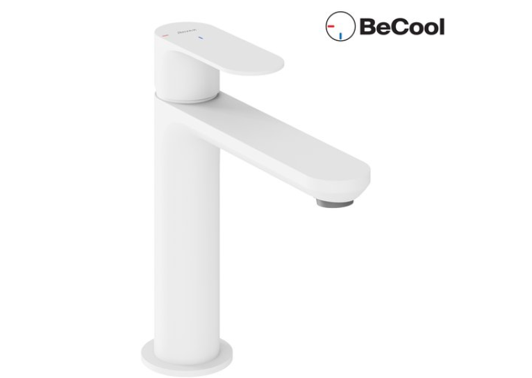  Змішувач для умивальника Ravak  Eleganta  BeCool 170 мм, White Velvet X070410