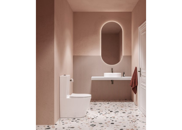  Унітаз компакт Ravak Elegant RimOff із сидінням дюропласт soft-close, X01872