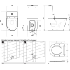  Унітаз компакт Ravak Elegant RimOff із сидінням дюропласт soft-close, X01872