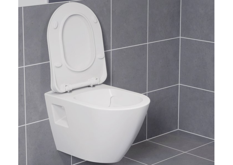 Сидіння для унітазу  Ravak WC Endo RimOff, дюропласт, мікроліфт, з кріпленням , X01722