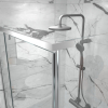  Душова штора Ravak ESDPS-120/90 Transparent полірований алюміній, RKUC500019