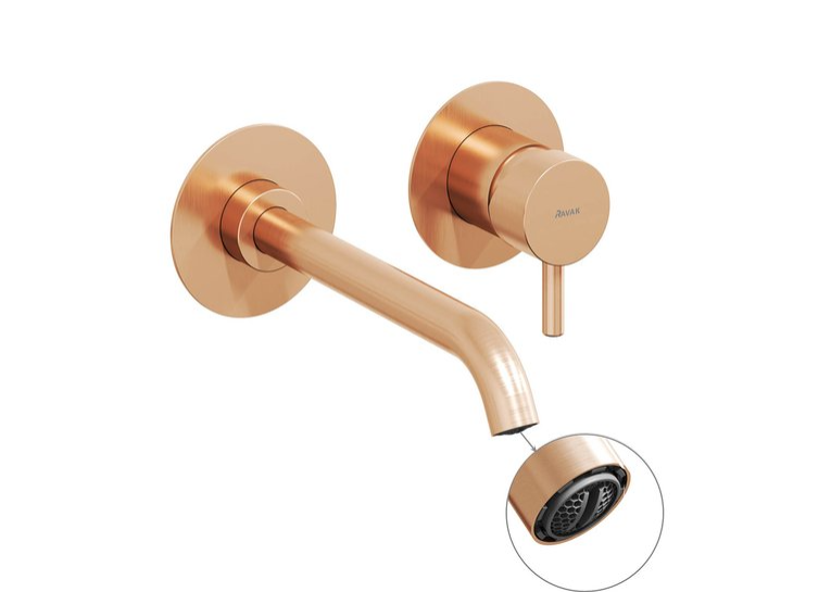 Змішувач прихованого монтажу для умивальника Ravak Espirit ES 019.60RGB.O1.RB07B Rose Gold Brushed X070352