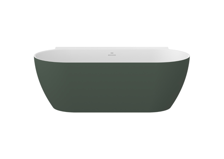 Ванна акриловая Ravak FFREEDOM Wall II TEC снежно-белая/серо-зеленая 170х87 см CC71200000