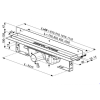  Душовий канал OZW RAVAK Chrome 950, X01630