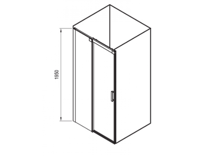 Душевые двери Ravak Matrix MSD2-120 L сатин+Transparent, 0WLG0U00Z1