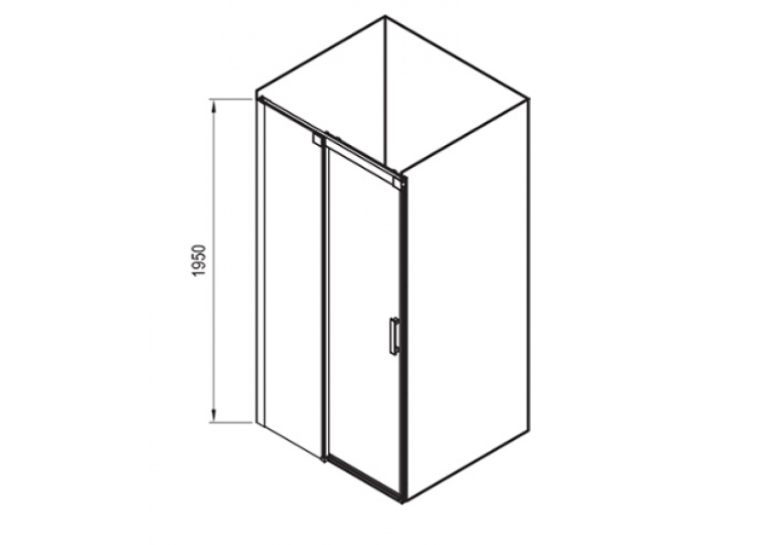 Душевые двери Ravak Matrix MSD2-120 L сатин+Transparent, 0WLG0U00Z1