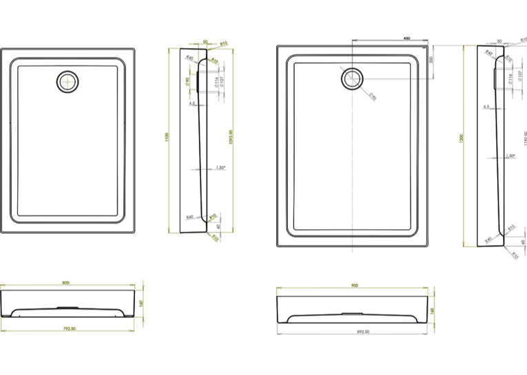 Душовий піддон RAVAK MODENA 120/90 ST XАU0000041