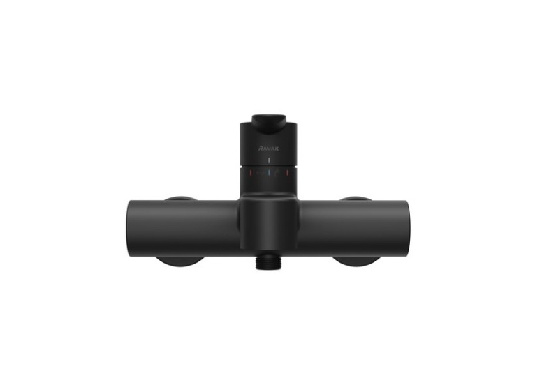 Змішувач для ванни настінний Ravak Puri black X070185