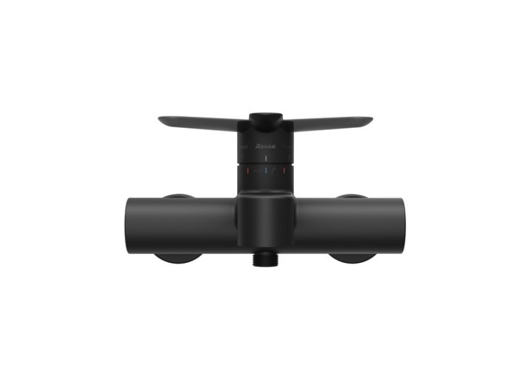 Змішувач для ванни настінний Ravak Puri black X070185