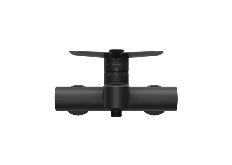 Змішувач для ванни настінний Ravak Puri black X070185